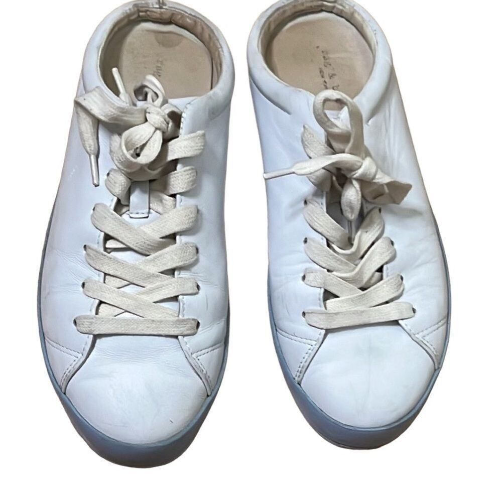 RAG & BONE LEATHER SLIP ON‎ MULE LACE UP SNEAKERS SIZE 40